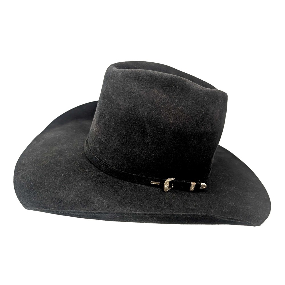 Resistol Challenger 5X black felt cowboy hat - CS Gear edition - size 7⅛
